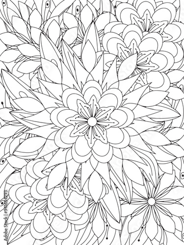 Flowers Coloring Book Pages Flowers Patterns