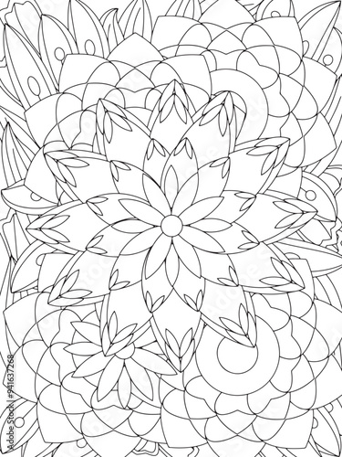 Flowers Coloring Book Pages Flowers Patterns
