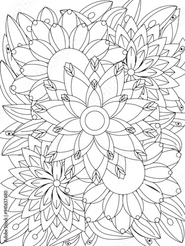 Flowers Coloring Book Pages Flowers Patterns