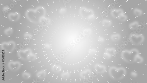 漫画素材/ラブリーな集中線