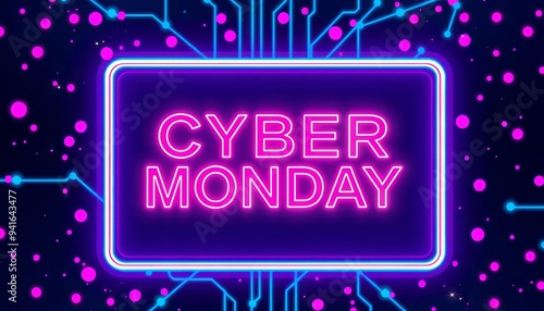 Cyber Monday Illuminated Sign