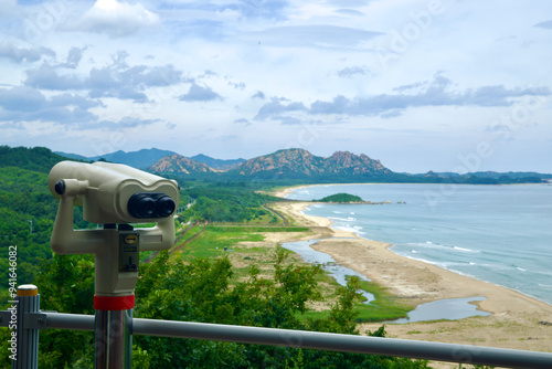 Foto Viewing Deck Outside Unification Observatory Overlooking North Korea