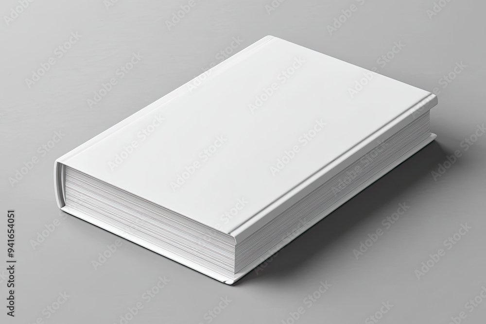 Plain White Book Mockup with Simple Design. Created with Ai Plain White Book Mockup with Simple Design. Created with Ai