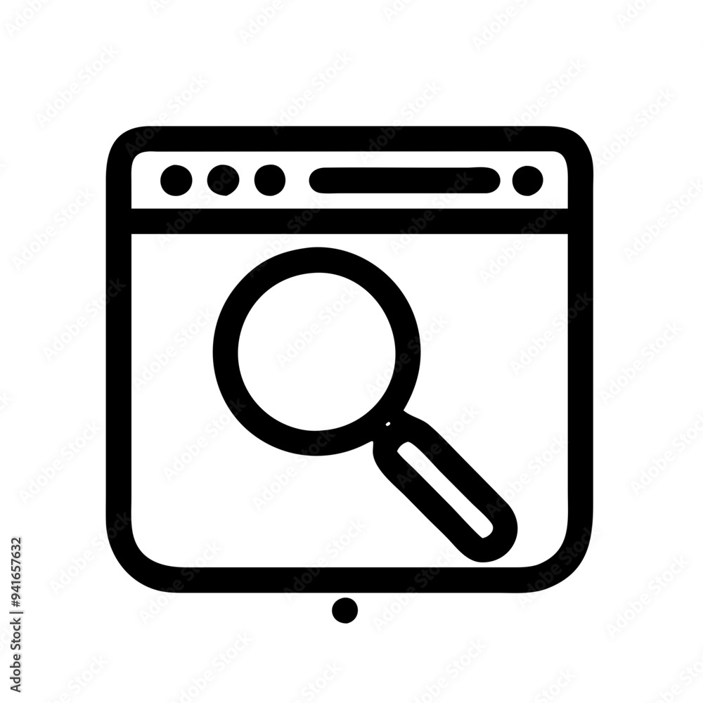 Magnifying glass icon in flat design style, perfect for search tools, web navigation, and mobile UI applications. Magnifying glass icon in flat design style, perfect for search tools, web navigation, and mobile UI applications.