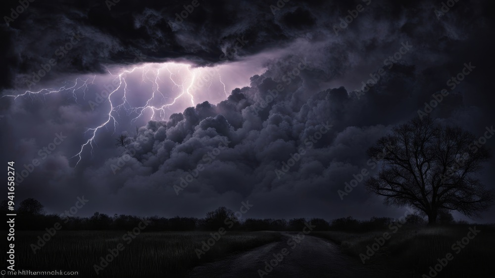 storm clouds over the sea created with generative AI software storm clouds over the sea created with generative AI software