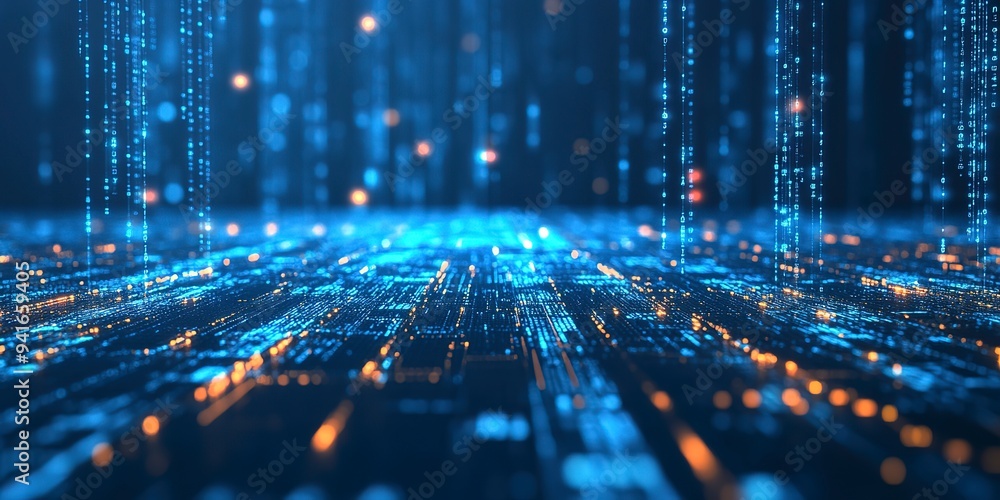 High fidelity 3d rendering of stock market growth data isolated on a blue technology background High fidelity 3d rendering of stock market growth data isolated on a blue technology background
