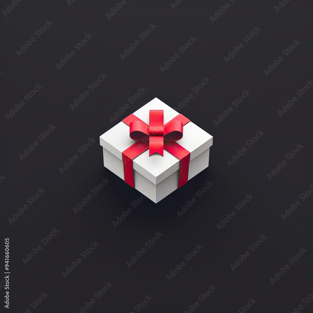 Gift Boxes with Red Ribbon Designs. AI generated image Gift Boxes with Red Ribbon Designs. AI generated image