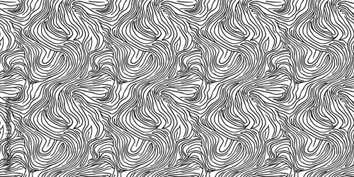 Hand-drawn line pattern with a whimsical, artistic design. seamless background pattern