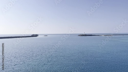 Sea view from the boat Okinawa Iheya Island