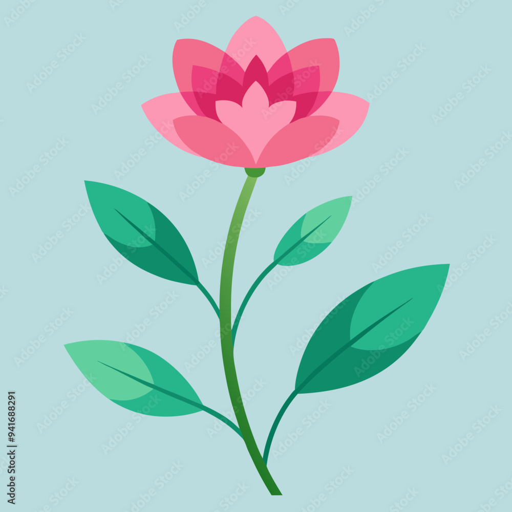 Pink flower is vector Pink flower is vector