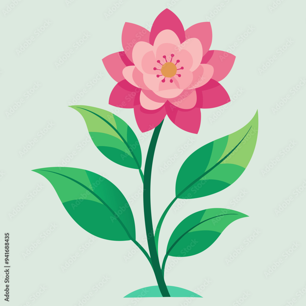 Pink flower is vector Pink flower is vector