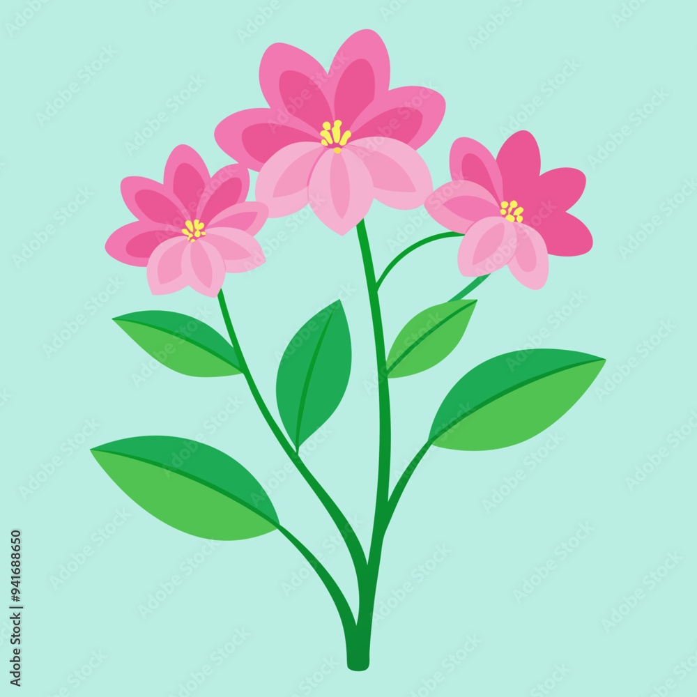 Pink flower is vector Pink flower is vector