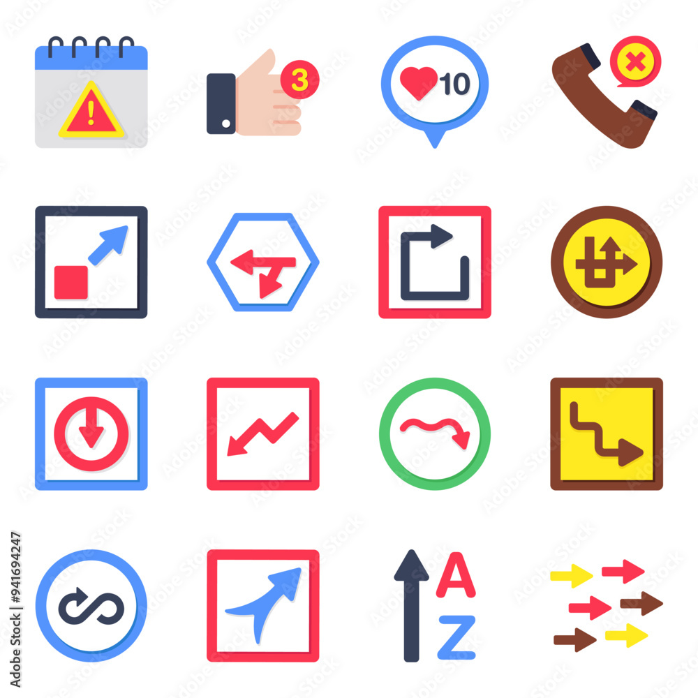 Set of Arrowheads Flat Icons
Set of Arrowheads Flat Icons