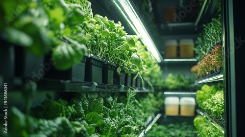 Innovative Vertical Hydroponic Garden with Automated Systems