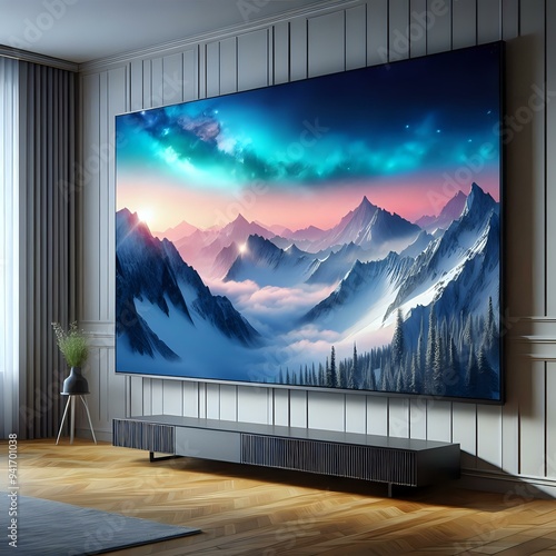A large, ultra-thin LED television
