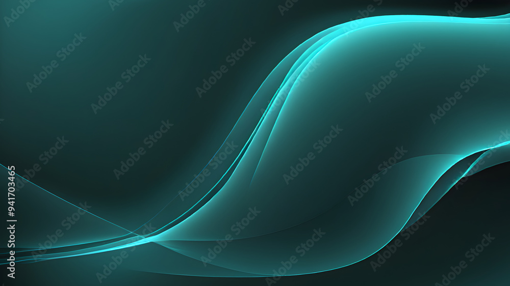 Turquoise glowing color lines abstract background having space for text, banner poster backdrop design, minimalist background design, 3d render Turquoise glowing color lines abstract background having space for text, banner poster backdrop design, minimalist background design, 3d render
