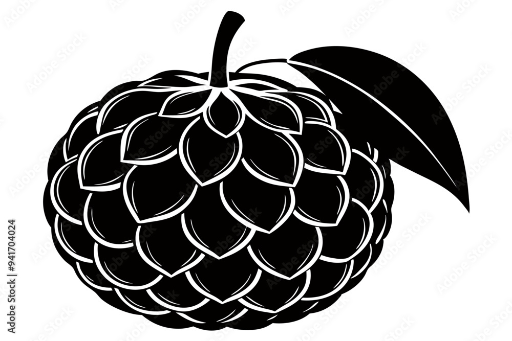 Create a Creative fruit Vector Style Silhouette with white Background Create a Creative fruit Vector Style Silhouette with white Background