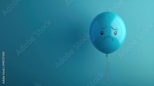 the sad blue balloon