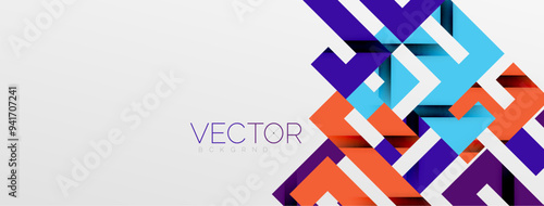 Color bend lines with shadow texture effect. Vector Illustration For Wallpaper, Banner, Background, Card, Book Illustration, landing page