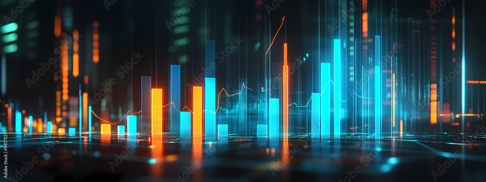 Glowing Financial Growth Glowing Financial Growth