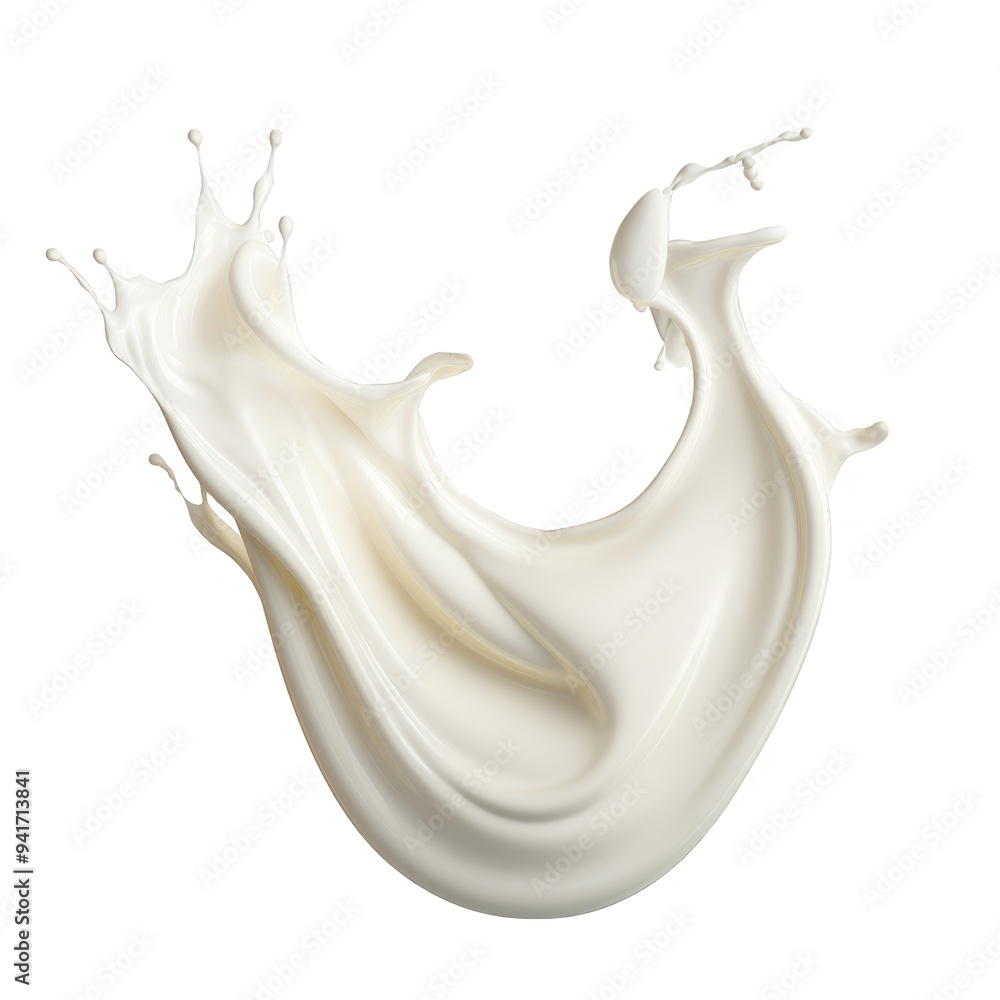 Milk Splash Shape Isolated on a Transparent Background Milk Splash Shape Isolated on a Transparent Background