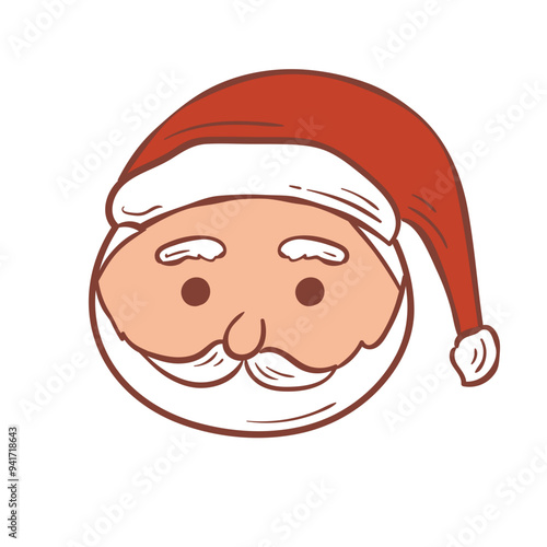 Christmas Santa Head Character photo