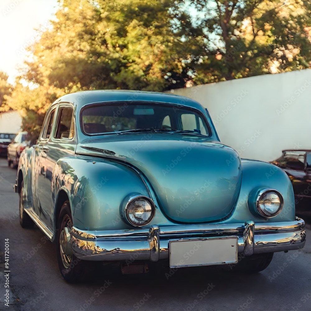 Fototapeta premium vintage car on the street