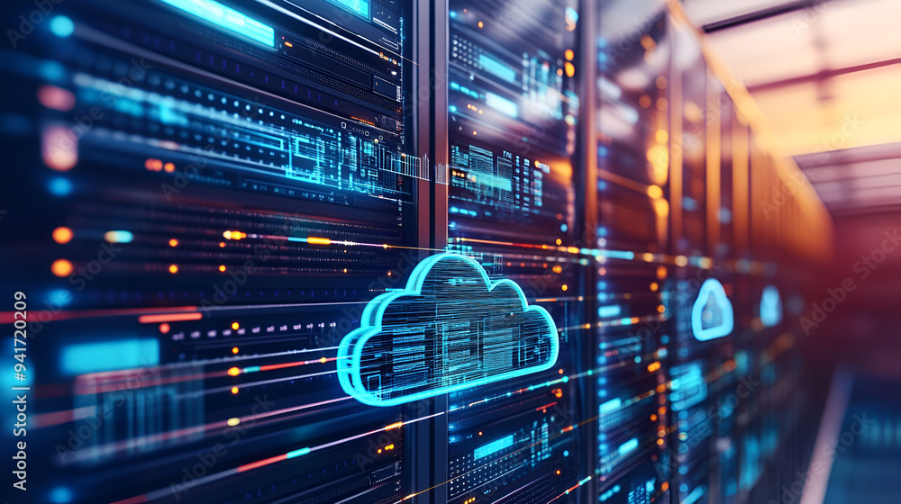 Cloud Computing Data Center Server Room - Digital Transformation ...