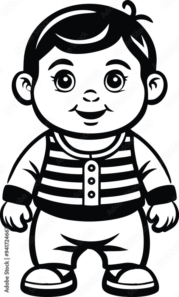 cute baby boy silhouette illustration black and white cute baby boy silhouette illustration black and white