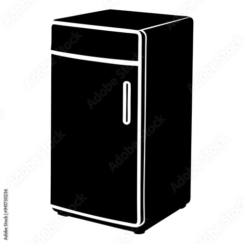 Refrigerator Silhouette Vector Design