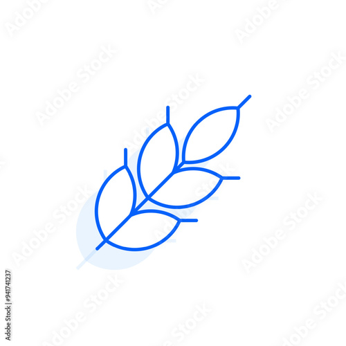 Wheat, cereals food icon. Restaurant line editable sign.  Public catering related icon. Menu category. Vector illustration in modern thin line style.