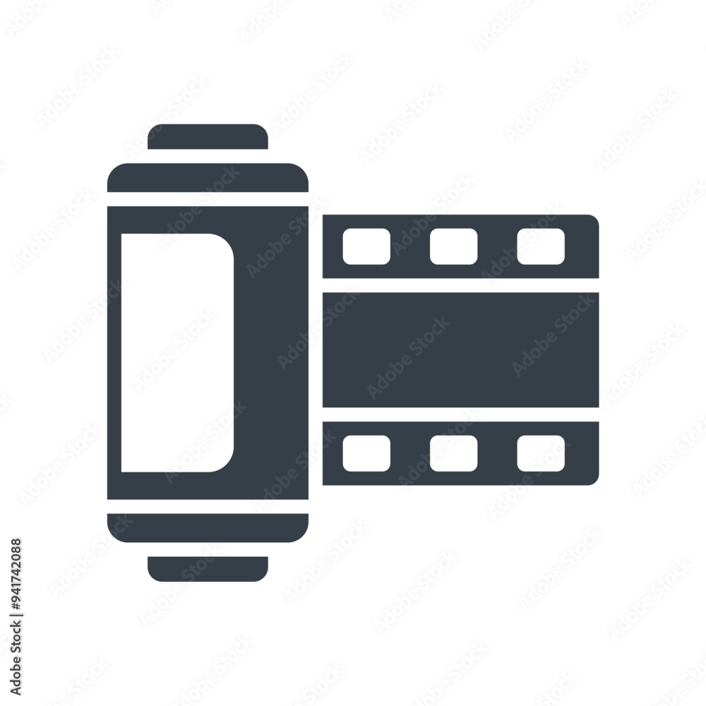 camera roll film icon design vector template camera roll film icon design vector template