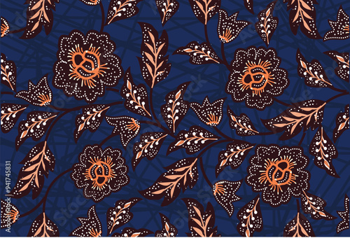 Batik Indonesian: is a technique of wax-resist dyeing applied to whole cloth, or cloth made using this technique originated from Indonesia.