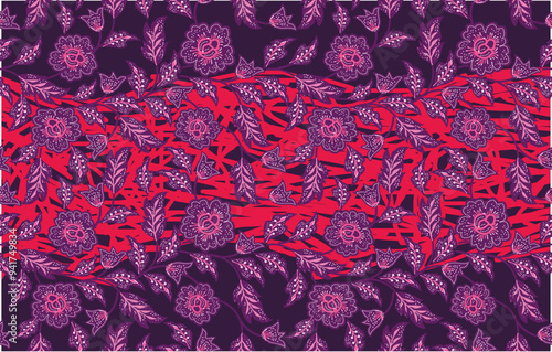 Batik Indonesian: is a technique of wax-resist dyeing applied to whole cloth, or cloth made using this technique originated from Indonesia.