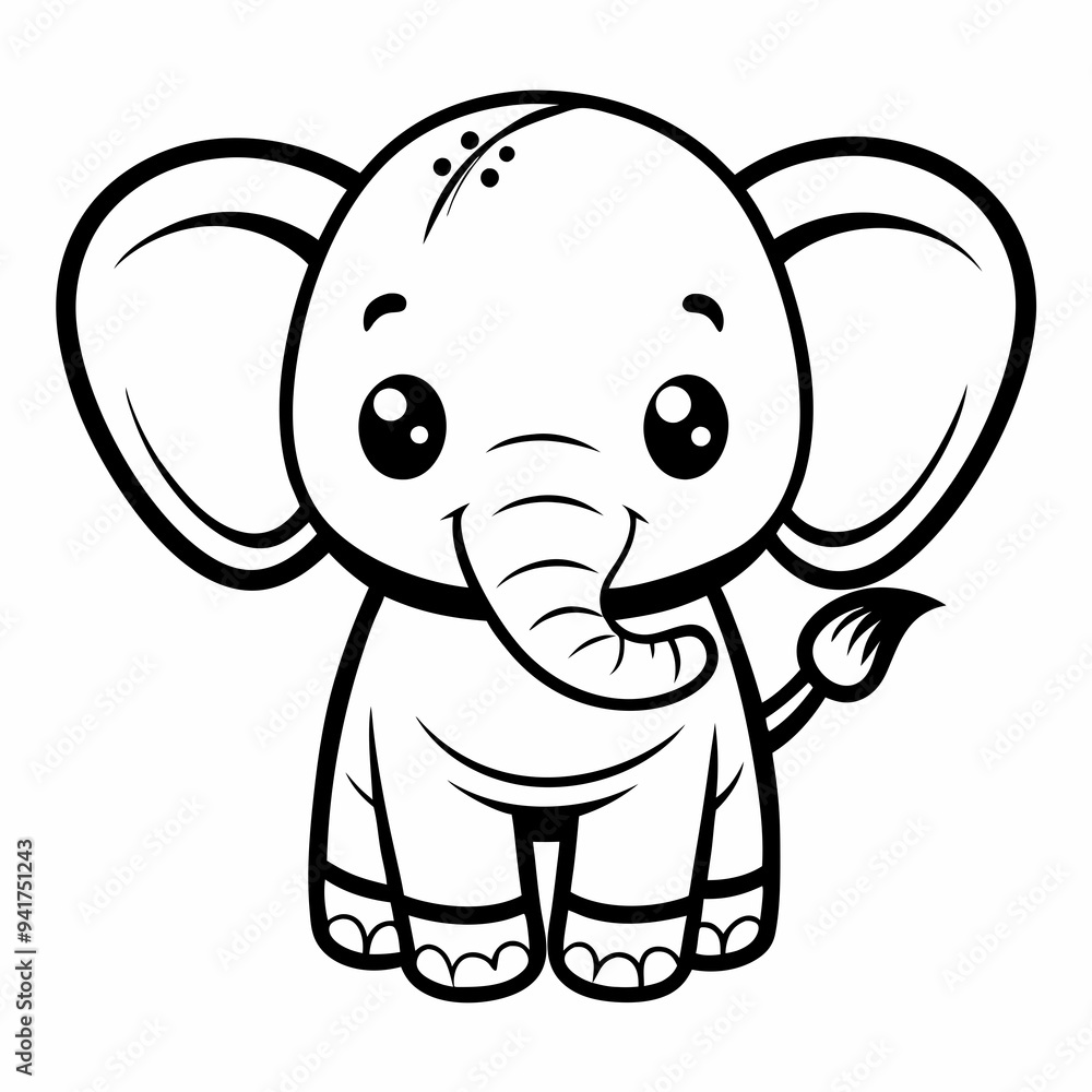 Elephant Silhouette Black Vector Elephant Silhouette Black Vector