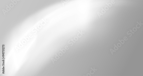 Glare from the sun's rays on the wall. Blurred shadows in the room. Soft overlay of natural light. Abstract background for product presentation.