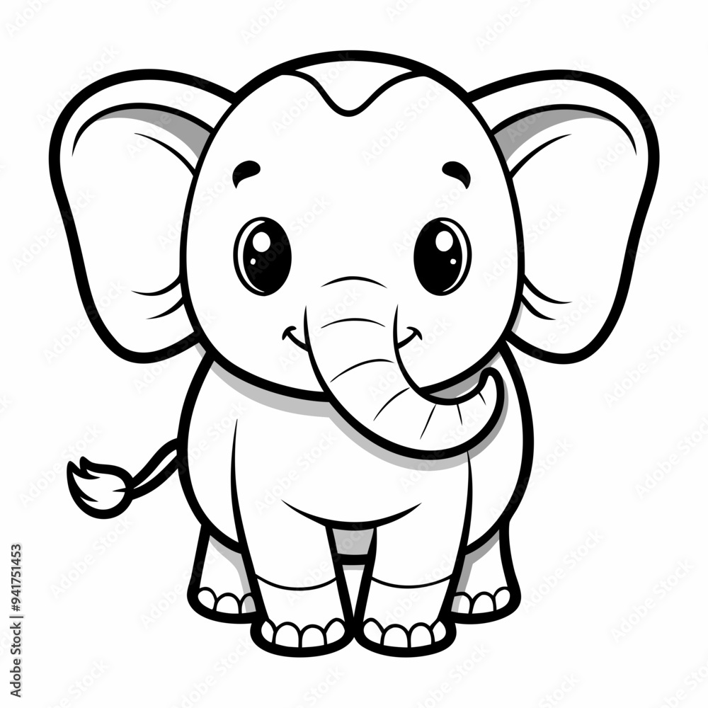 Elephant Silhouette Black Vector Elephant Silhouette Black Vector