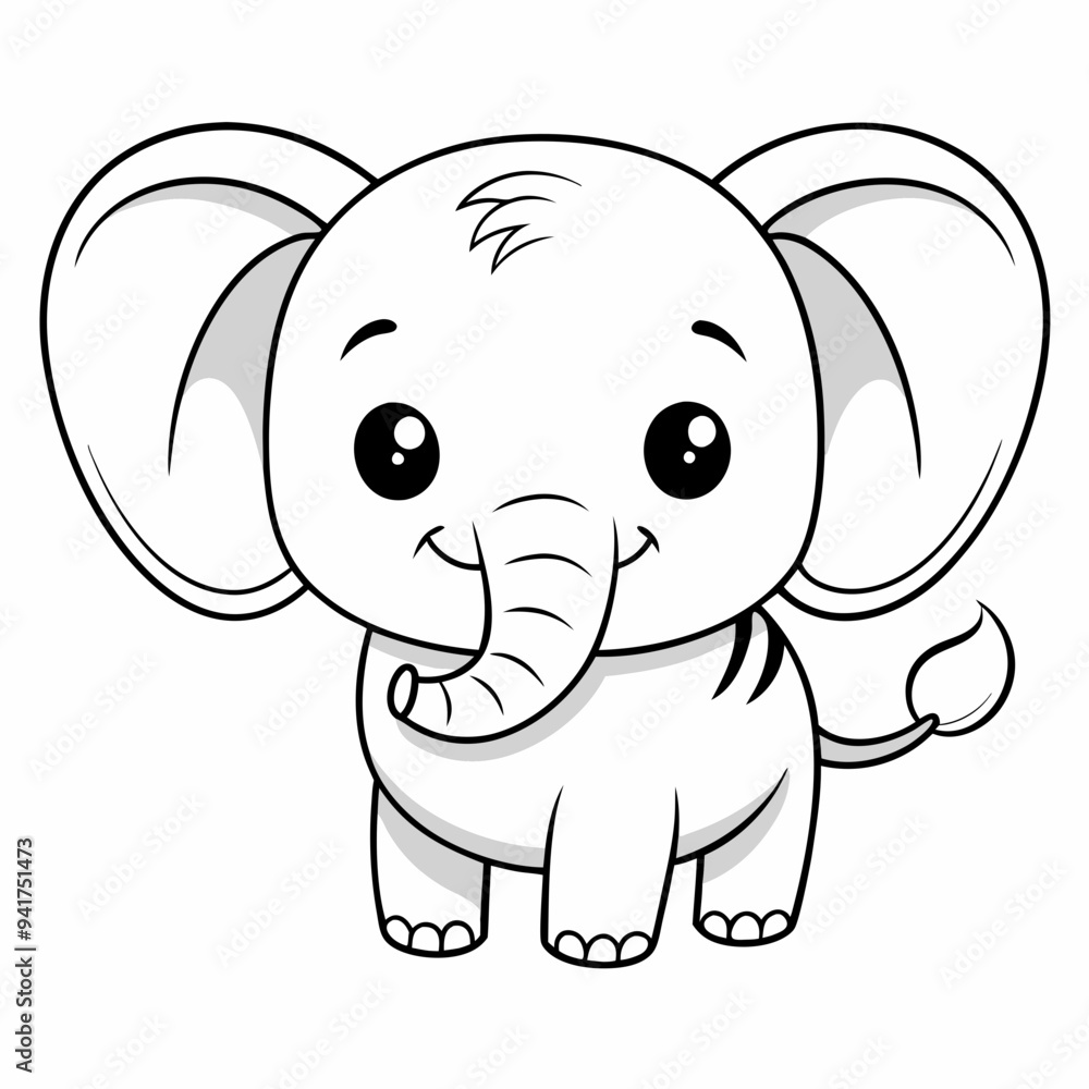 Elephant Silhouette Black Vector Elephant Silhouette Black Vector