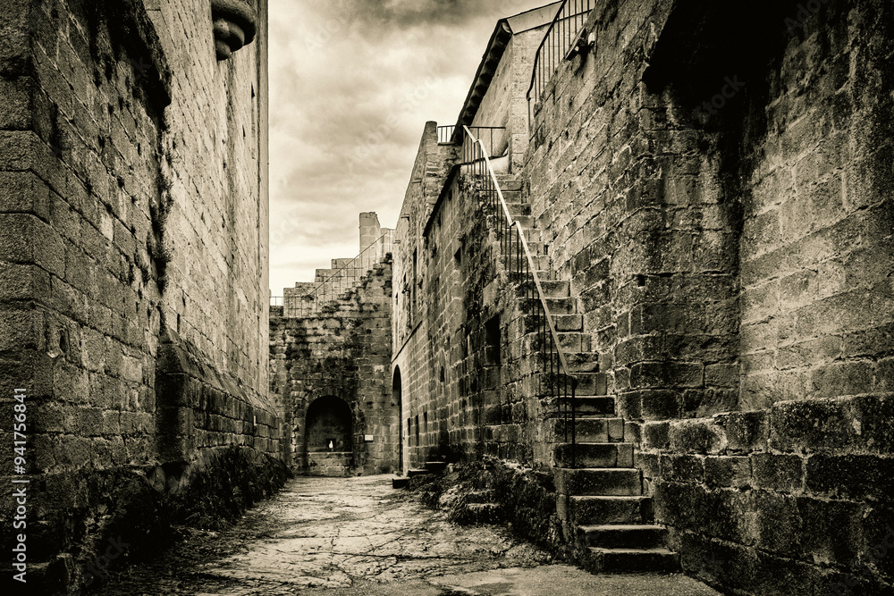 Obraz premium the medieval castle of Puebla de Sanabria, province of Zamora, Castile and Leon, Spain