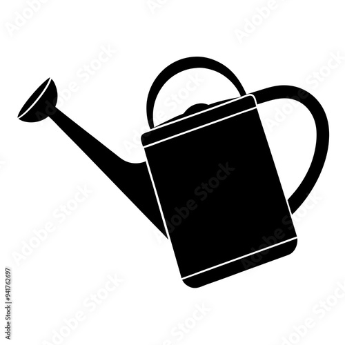 Electric Watering Can Silhouette