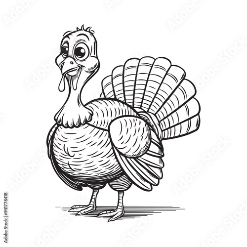 happy thanksging  turkey vector elements  photo