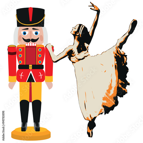 the nutcracker and the ballerina, Christmas story;  an 1892 two-act classical ballet