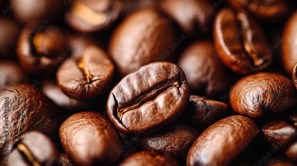 Lots of coffee beans. Coffee background. Professional close-up photo of coffee beans texture, minimalistic, bold color Lots of coffee beans. Coffee background. Professional close-up photo of coffee beans texture, minimalistic, bold color