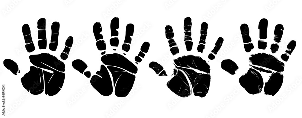 human palm print or hand print set for protest, protect, movement etc conceptual use. human palm print or hand print set for protest, protect, movement etc conceptual use.
