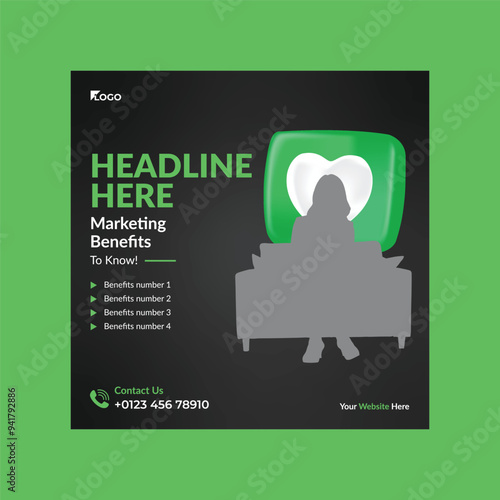 Professional digital marketing agency banner template