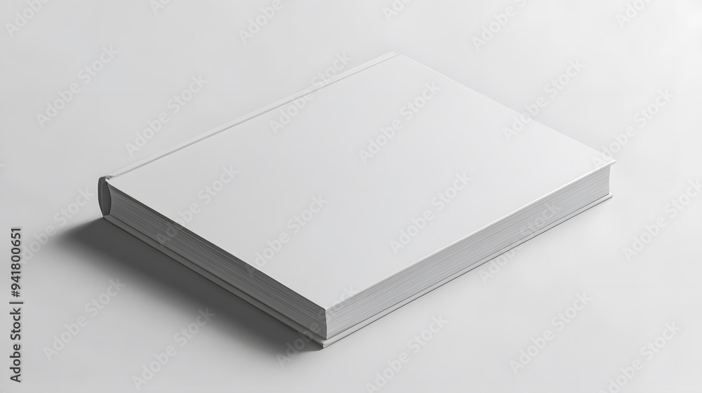 Minimalist Notebook: A closed, plain white notebook with a smooth cover, lying flat on a white background, with subtle shadowing for a clean aesthetic.
Minimalist Notebook: A closed, plain white notebook with a smooth cover, lying flat on a white background, with subtle shadowing for a clean aesthetic.