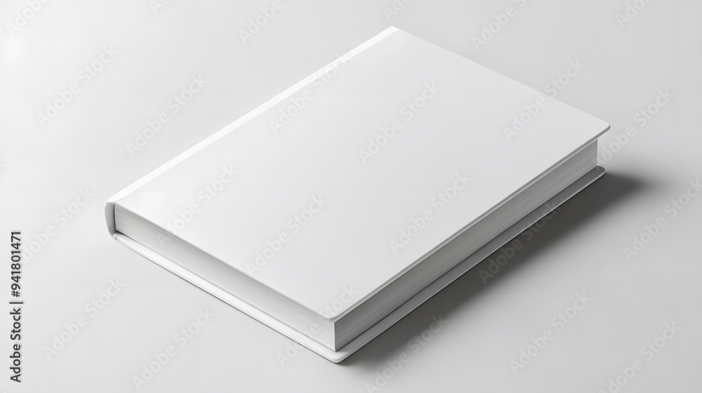 Minimalist Notebook: A closed, plain white notebook with a smooth cover, lying flat on a white background, with subtle shadowing for a clean aesthetic.
Minimalist Notebook: A closed, plain white notebook with a smooth cover, lying flat on a white background, with subtle shadowing for a clean aesthetic.