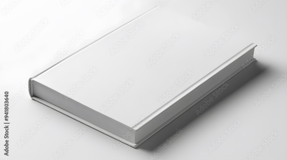 Minimalist Notebook: A closed, plain white notebook with a smooth cover, lying flat on a white background, with subtle shadowing for a clean aesthetic.
Minimalist Notebook: A closed, plain white notebook with a smooth cover, lying flat on a white background, with subtle shadowing for a clean aesthetic.