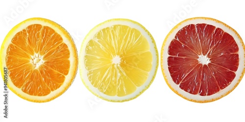 citrus fruit slices, ai generated.