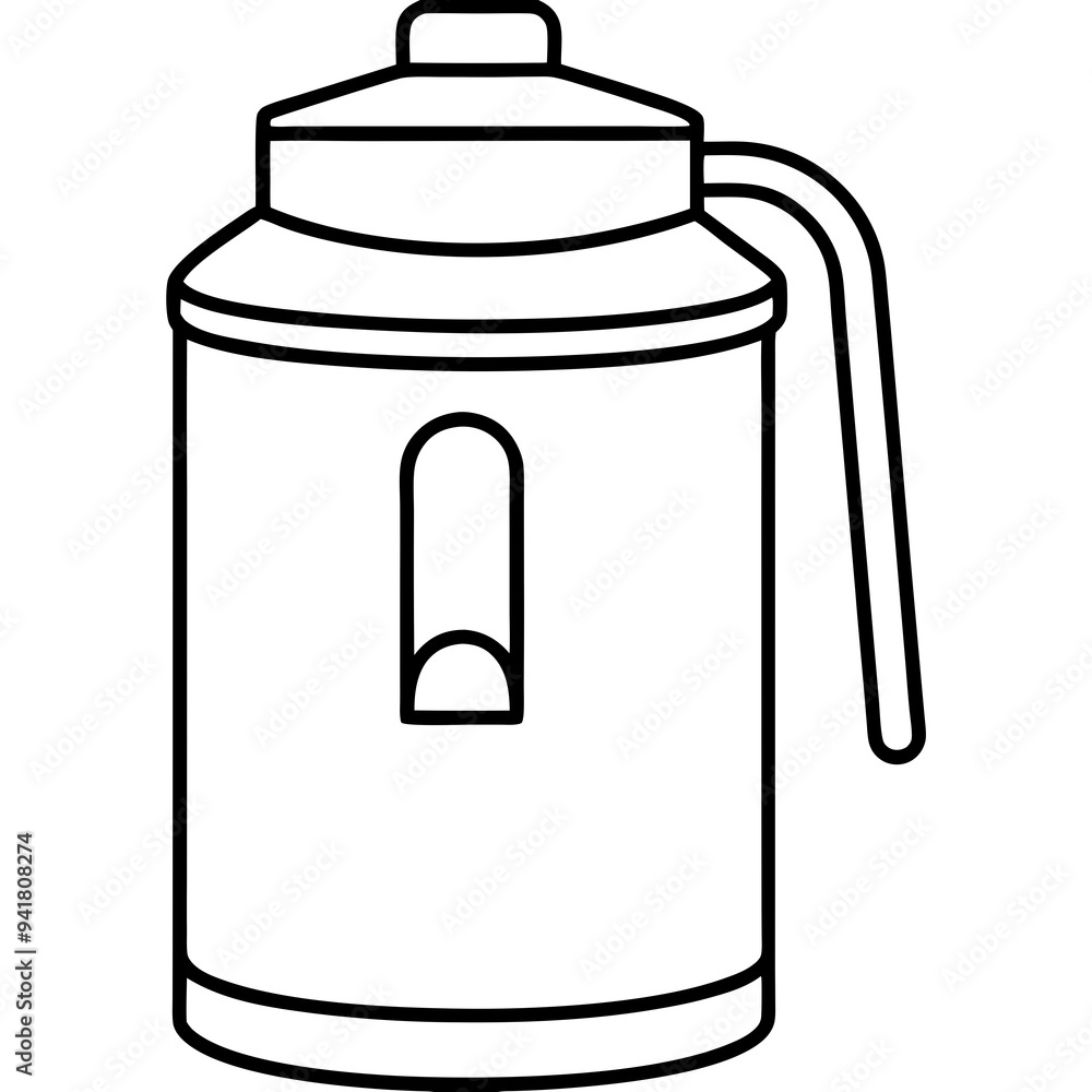 Electric Water Dispenser Vector Silhouette Electric Water Dispenser Vector Silhouette